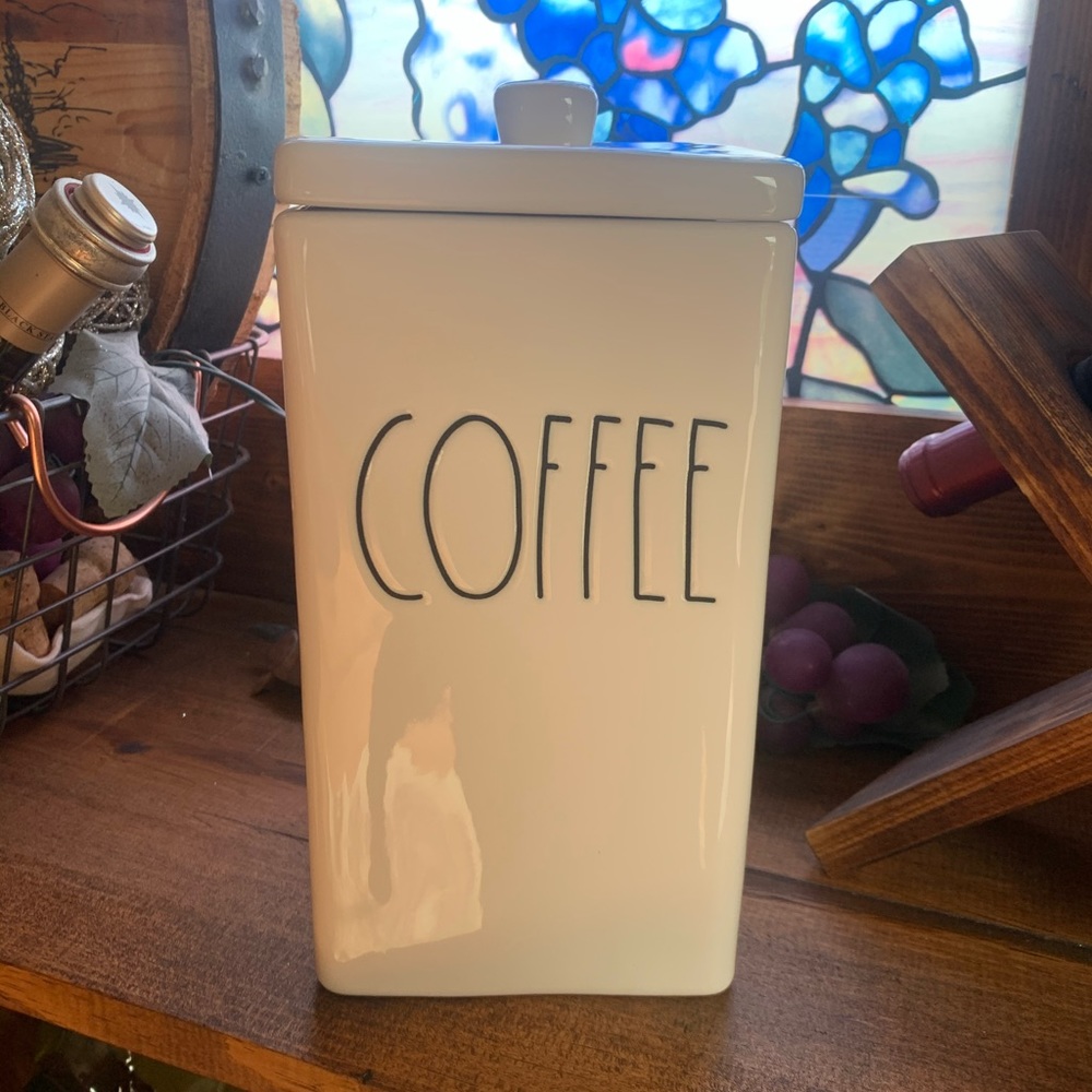 Rae Dunn “Coffee” canister with lid